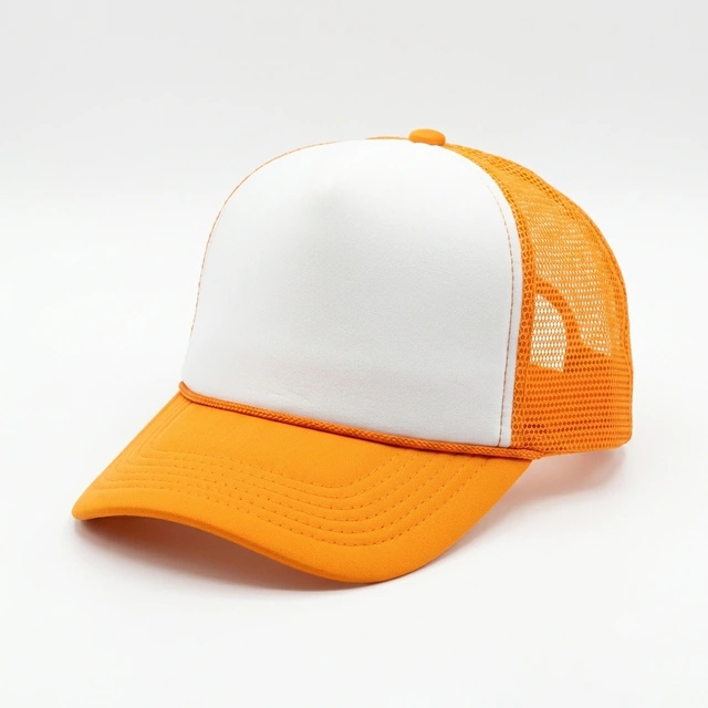 Orange-weiße Trucker-Cap