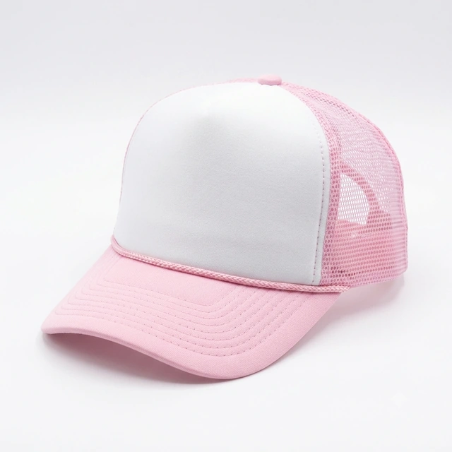 Rosa-weiße Trucker-Cap